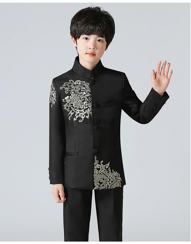 服儿童中山装演出服男民国风服装中小学生五四青年新年主持合唱朗诵