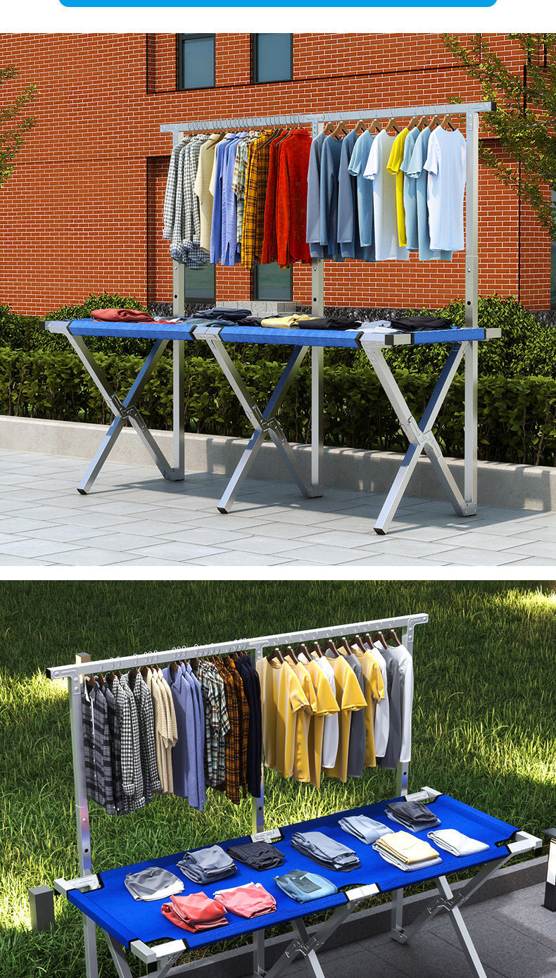 地摊架子摆地摊桌折叠货架夜市摆摊折叠桌子地推架神器移动摊位架200