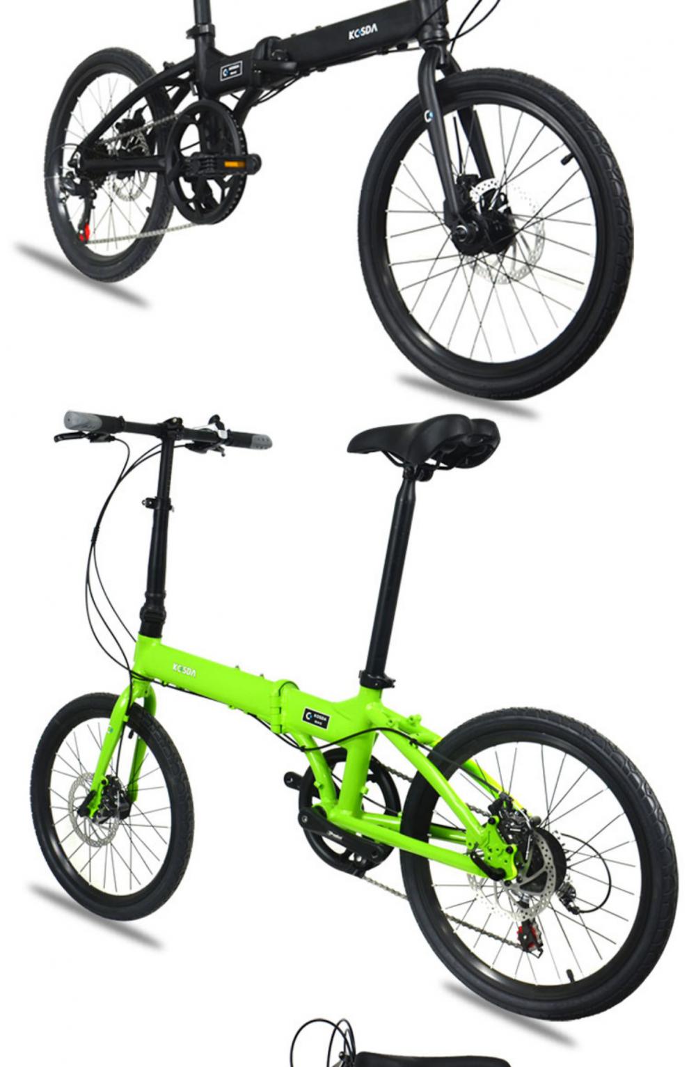 大行p8青春版经典版迷你超轻变速碟刹折叠自行车同款折叠自行车女超