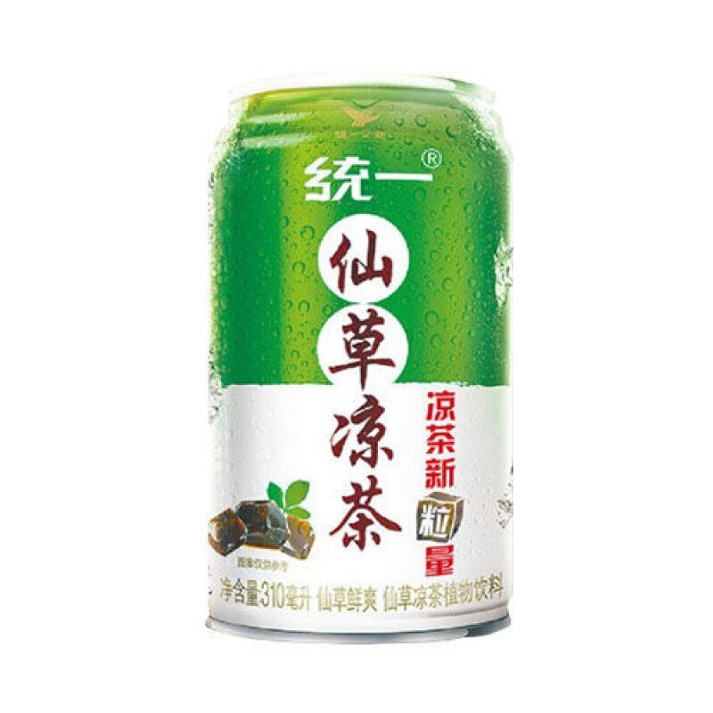 统一仙草凉茶 统一仙草鲜爽310ml/24罐 仙草凉茶清凉爽饮料整箱6罐 18