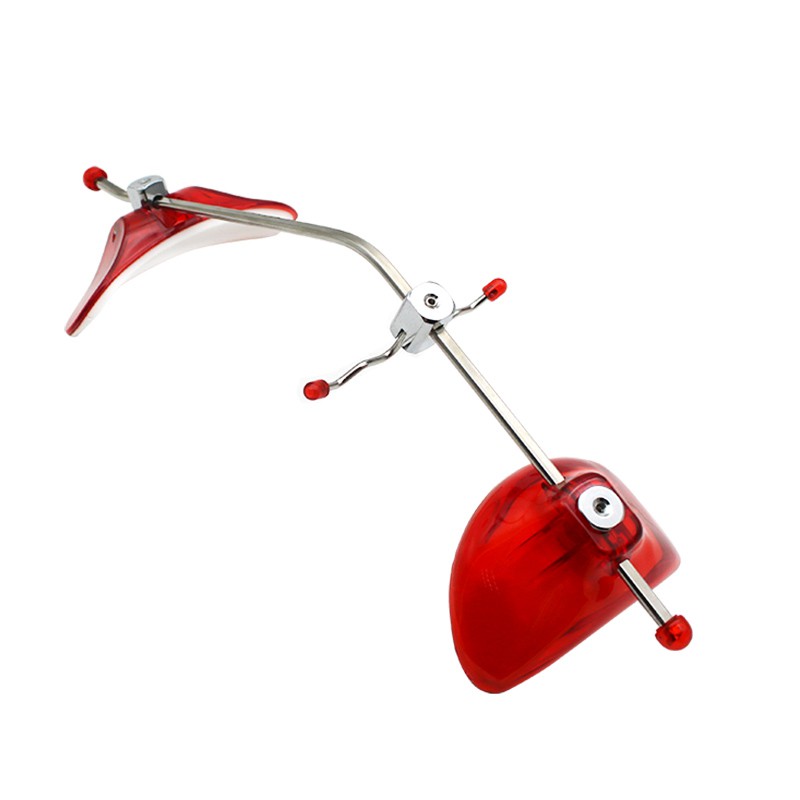 牙科单杆可调式前方牵引器口腔正畸面弓牙齿头帽牵引装置材料款红色