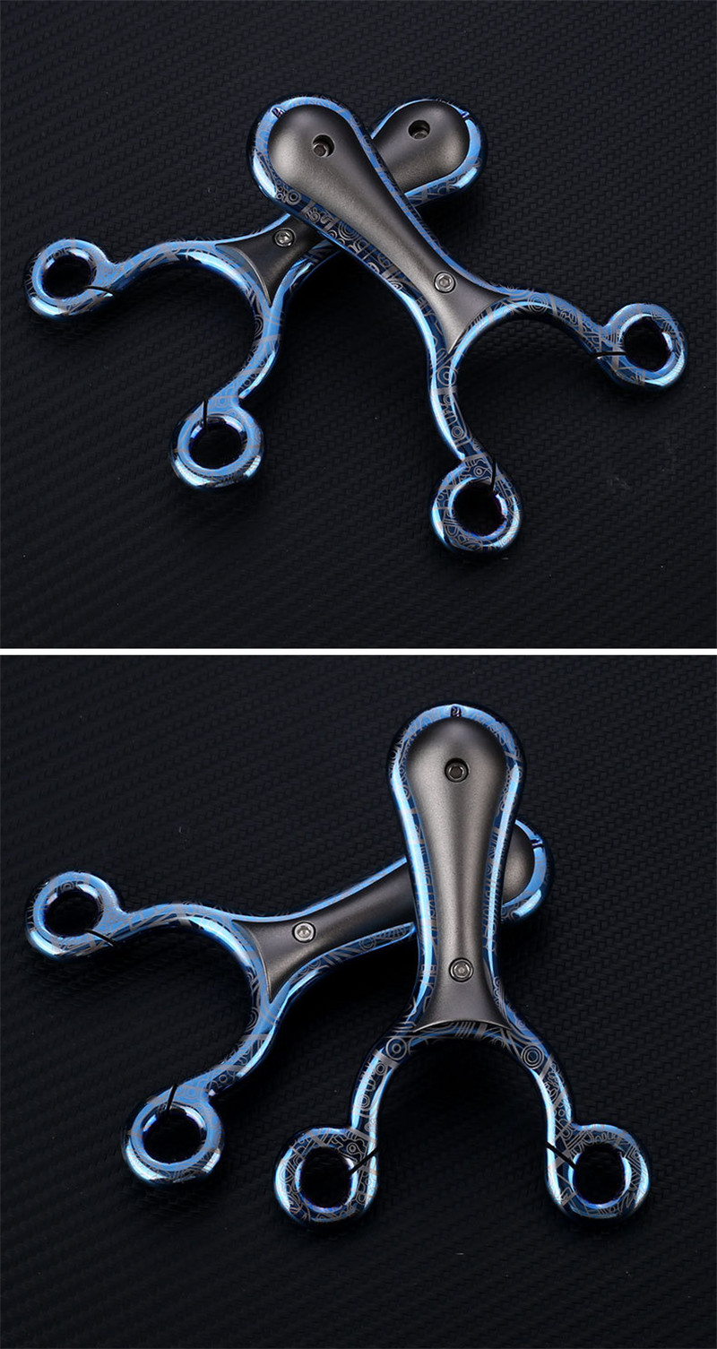 弹弓弹射玩具户外竞技瞄准弹弓硬汉一把抓 440c玛雅玲珑(裸弓)【图片