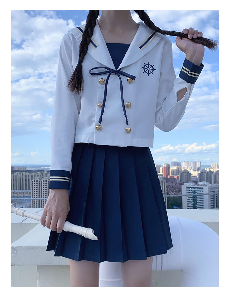 exemaba日系jk制服裙航海少女秋冬新款学生水手服学院风软妹萝莉日常