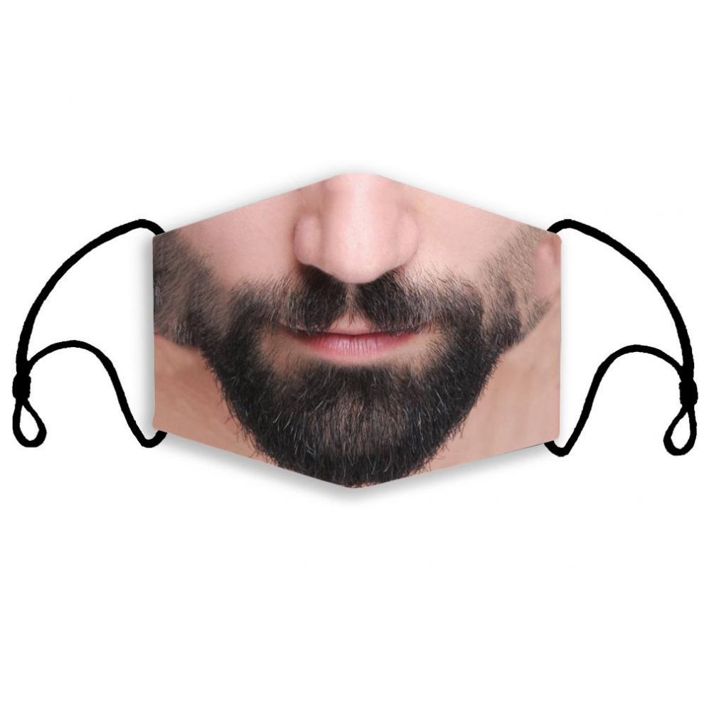 口罩个性搞怪创意3立体印花小丑可水洗表情包人脸口罩kz4112个过滤片