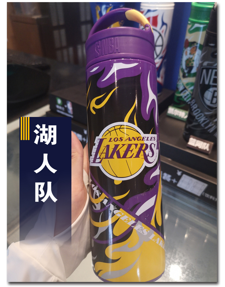 60德克士nba水杯2022联名杯子勇士湖人同款炫酷运动专用德意能量杯