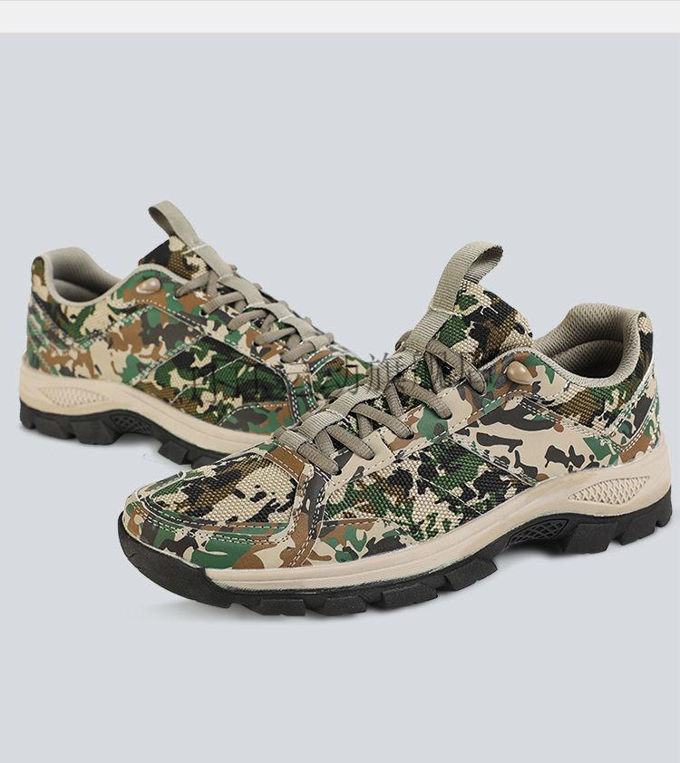 3537迷彩作训鞋男夏季户外超轻透气跑步鞋体能训练鞋防滑耐磨解放胶鞋