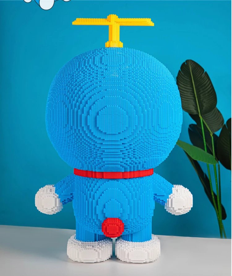 哆啦a梦送女生礼物蓝胖子积木巨型特超大号乐高玩具成年人高难度 50