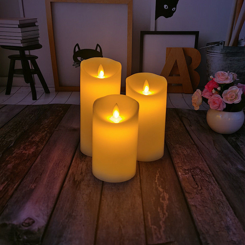 电子蜡烛仿真摇摆充电遥控led电子蜡烛灯假婚庆生日剧本杀道具床头小