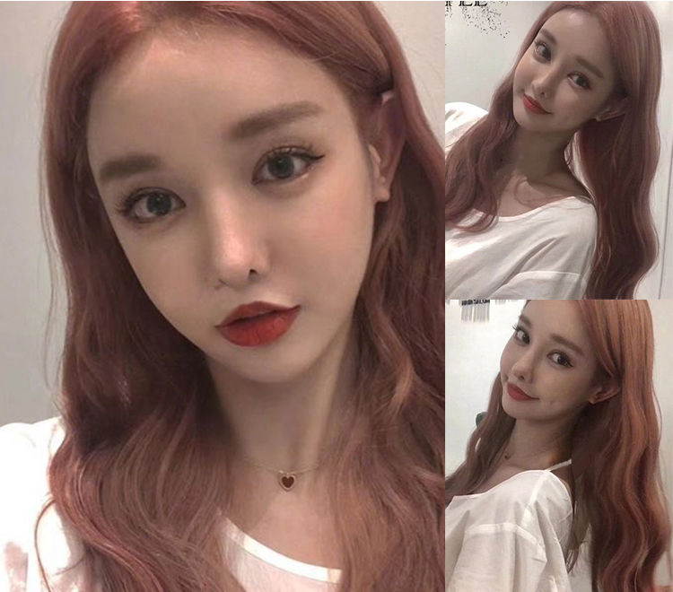 染发剂2021流行发色网红渣女色玫瑰金染发剂植物自己在家染发膏 脏