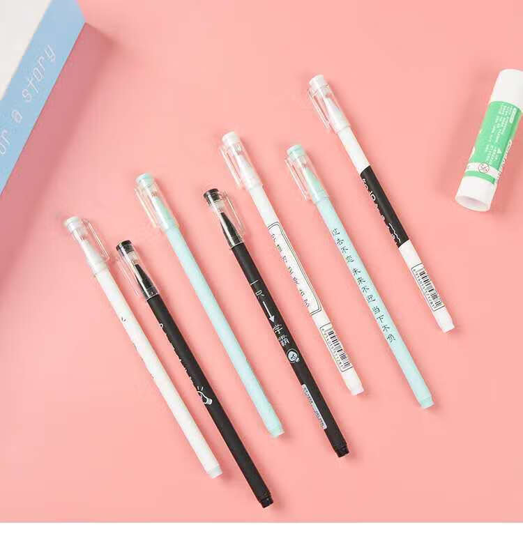 精选品质学霸中性笔05黑色高颜值可爱韩版网红学霸笔学生考试专用碳素