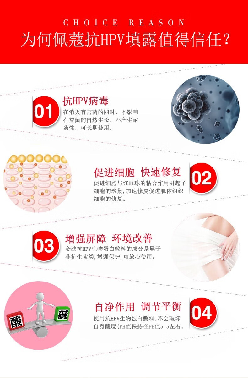 顺丰速递佩蔻爱宝疗葆抗hpv生物蛋白凝胶抗hpvβ乳球蛋白宫颈填露5g10