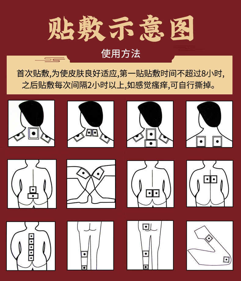 肌肉贴使用方法图示图片