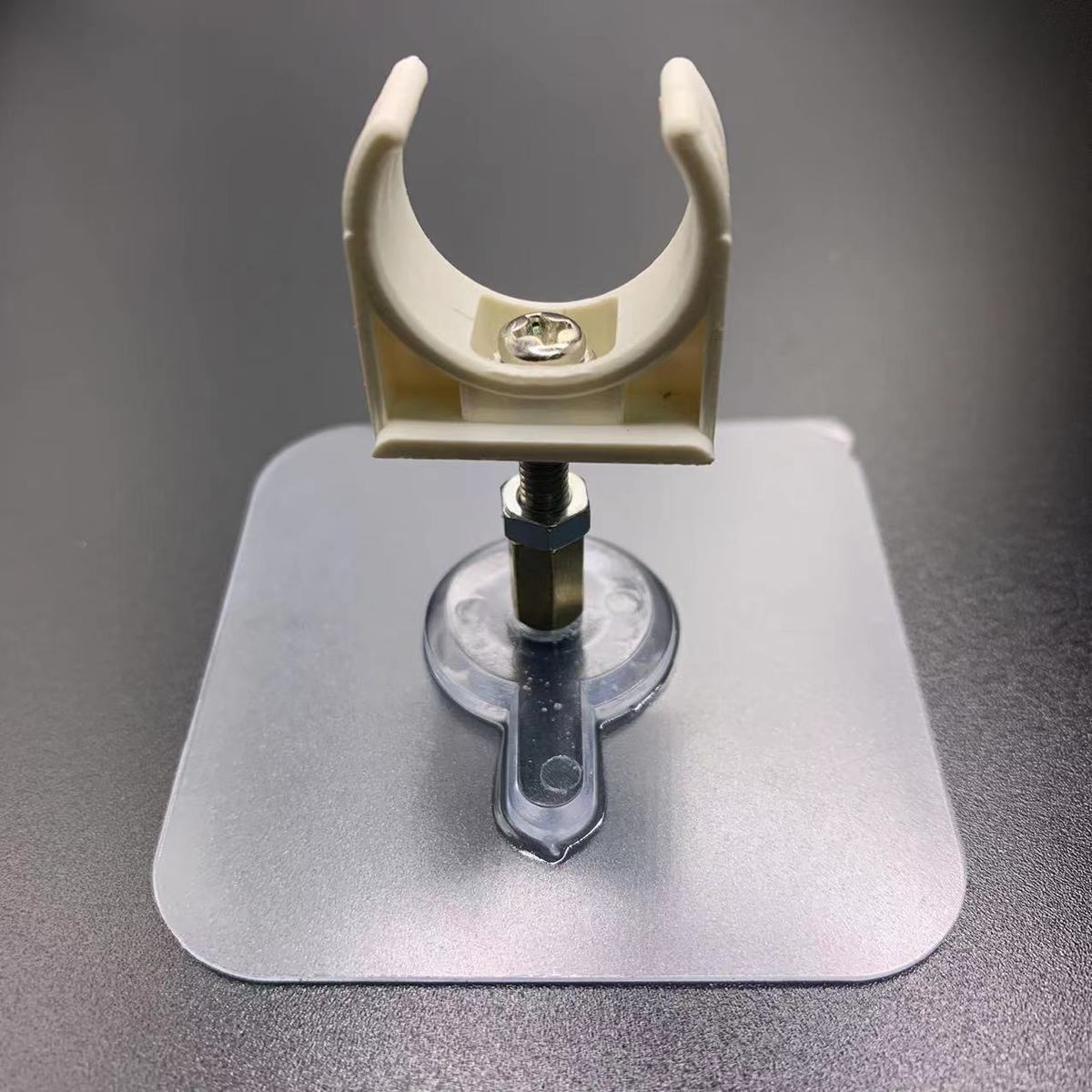 卡子免打孔离墙管卡粘贴加长款可调管夹固定进水水管贴墙卡子斯库伦