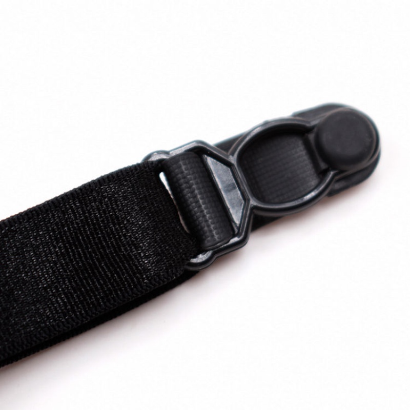 正装白领西服衬衣夹上衣防皱防滑衬衫夹大腿环吊袜带 黑色夹子分开款