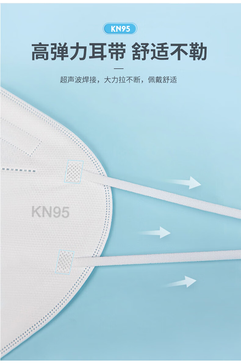 kn95口罩鼻防尘透气男女独立包装一次性学生成人防护细菌病毒用品 200个装 KN95 无阀 内置鼻梁 独立包装
