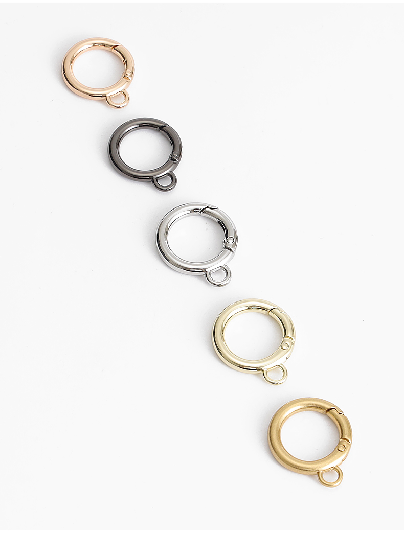 兰宝梵包包箱包配件五金扣维修金属圆包包环扣挂钩钥匙圈开口环簧圈