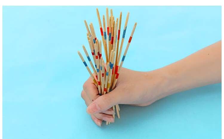 游戏棒彩色挑棒挑棍木棒亲子桌面游戏经典怀旧多人互动聚会游戏游戏棒