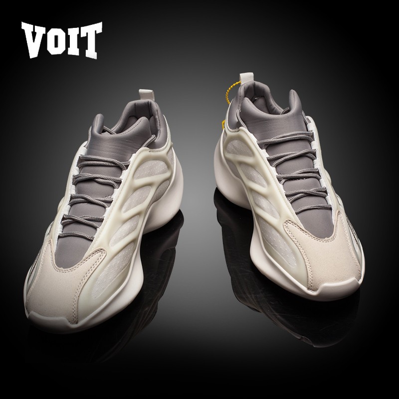 椰子鞋700v3v2异形黑魂异型夜光骨架老爹鞋运动休闲鞋男鞋 灰绿 37