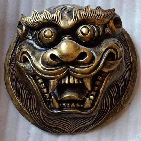 古代士兵盾牌模型仿中国古装演出拍摄道具将军酒吧密室布景摆件盾花色