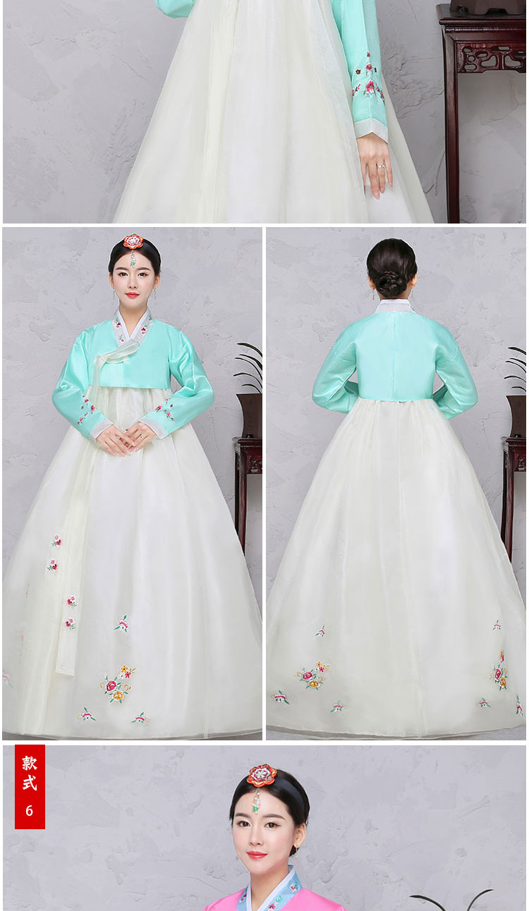 民族服装女朝鲜族韩服传统女士婚庆日常演出朝鲜舞蹈台表演出古装01s