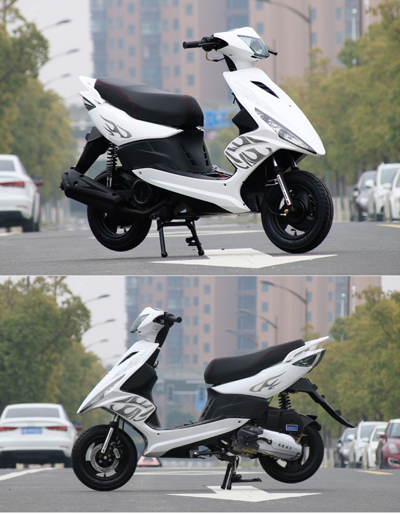 国四电喷鬼火战速摩托车rsz125cc踏板摩托车一代代助力车街车跑车zr