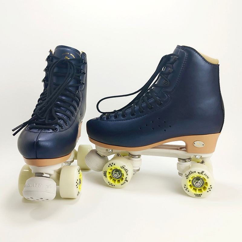 溜冰鞋成人双排厦门金马溜冰鞋双排溜冰鞋双排闪光轮旱冰花样鞋男女