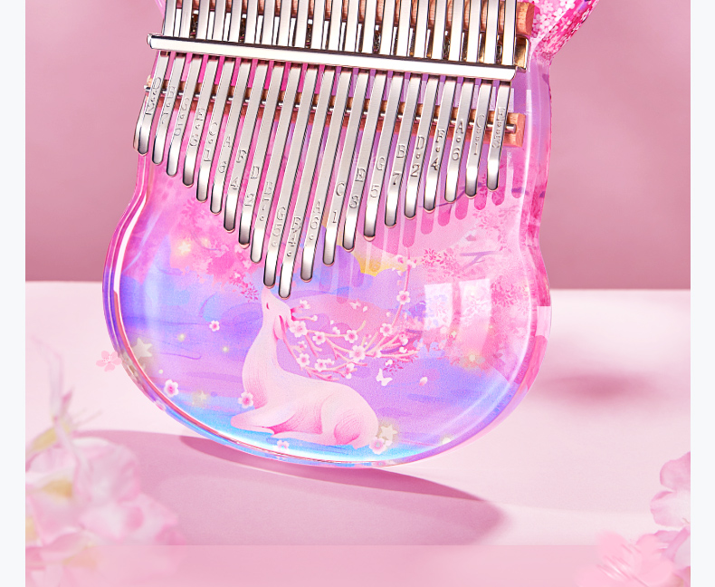 旗舰官方拇指琴卡林巴琴水晶透明指姆琴21音五手指钢琴初学者17音乐器