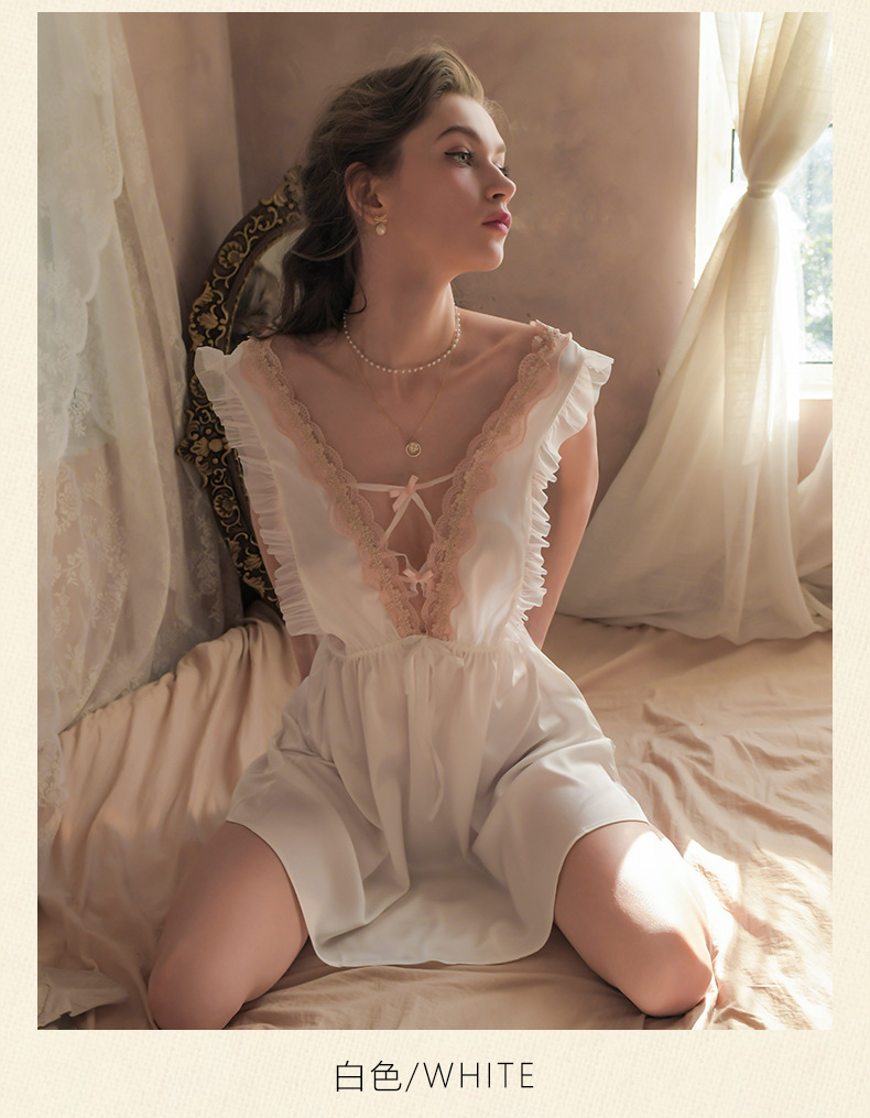 宜约情趣内衣性感蕾丝诱惑镂空睡衣女火辣家居服睡裙8364保密发货!