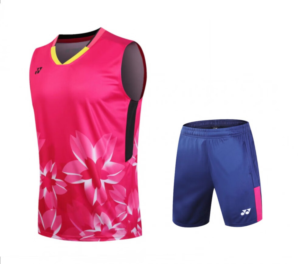 夏装桃田贤斗羽毛球服运动套装男女上衣短袖日本国家队无袖大赛服