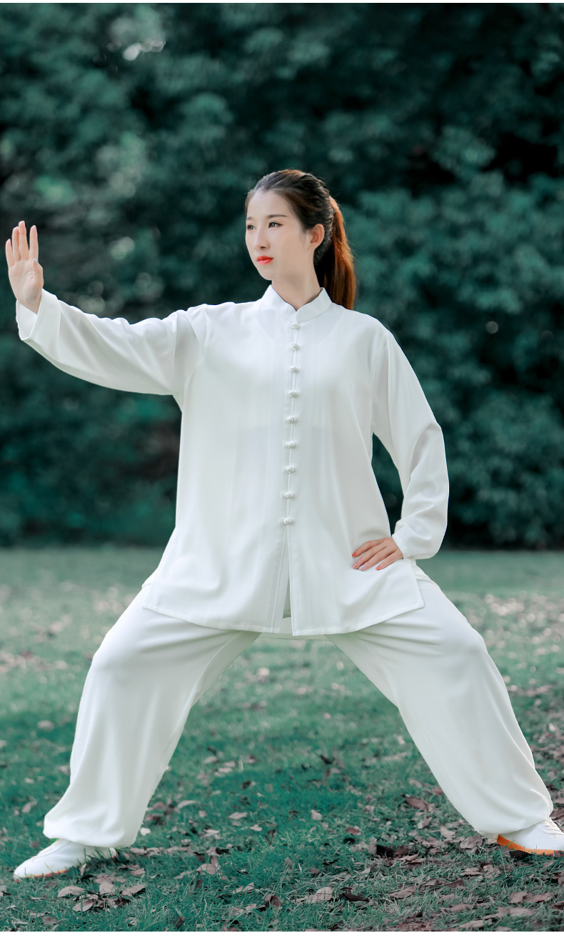 武极堂短袖太极服女装2022新款夏季棉麻太极拳练功服装男装春秋款劲武