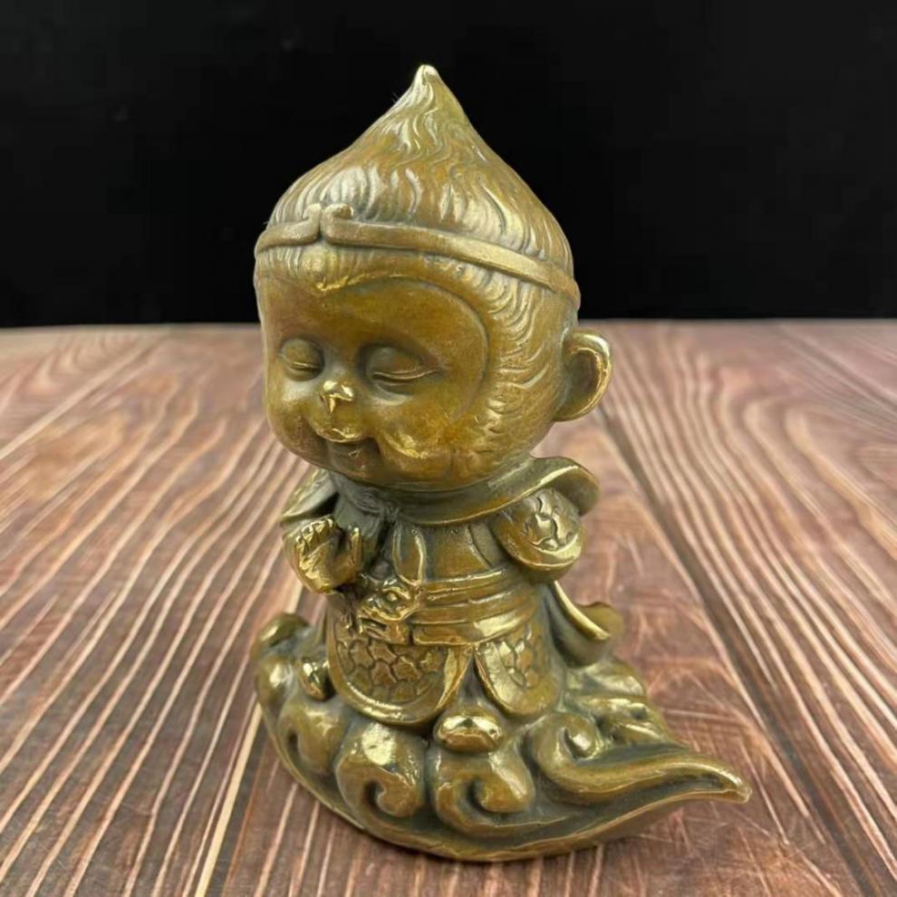 大圣孙悟空家居装饰车载摆设筋斗云齐天大圣铜像 1款坐像孙悟空【图片