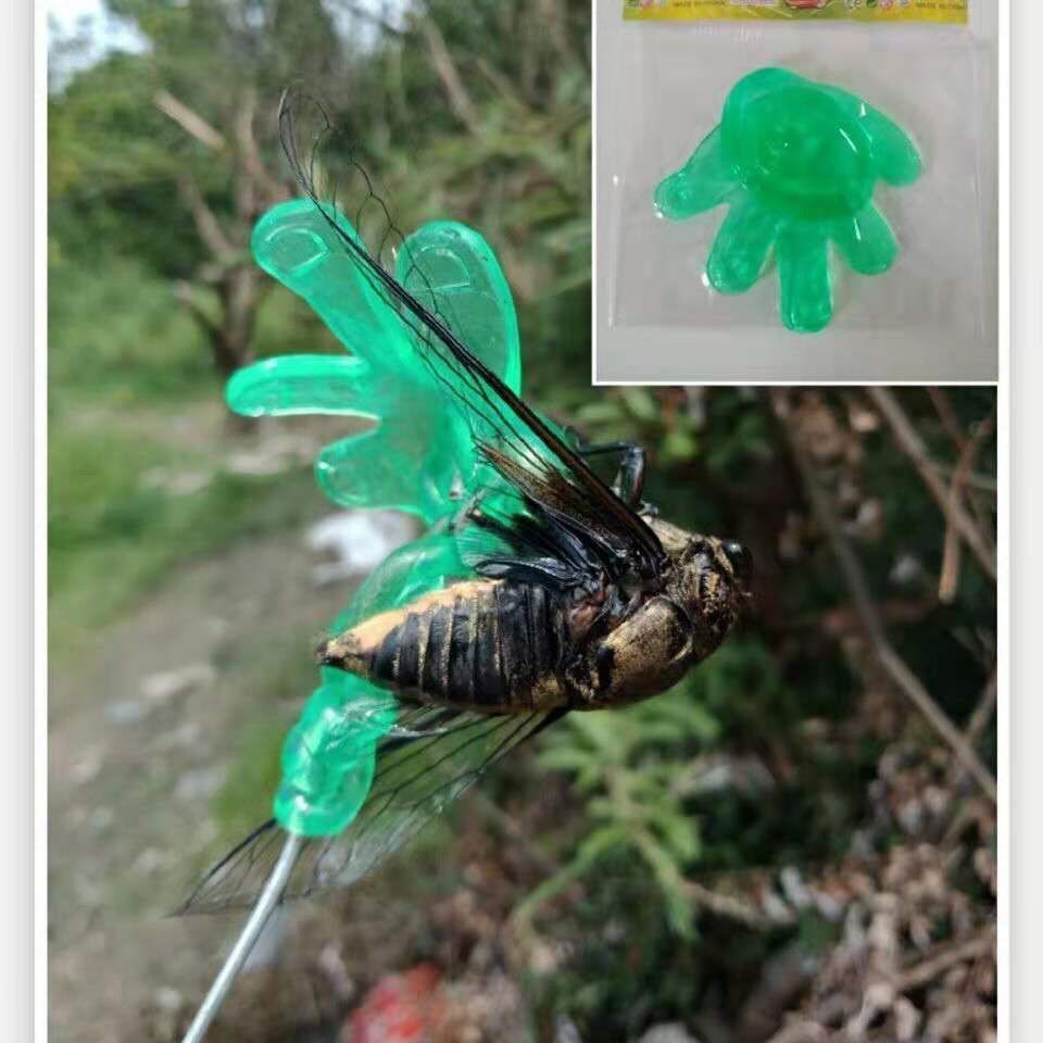 抖音同款 粘知了胶小手粘蝉杆抓知了捕蝉工具粘知了神器手掌抓知了粘