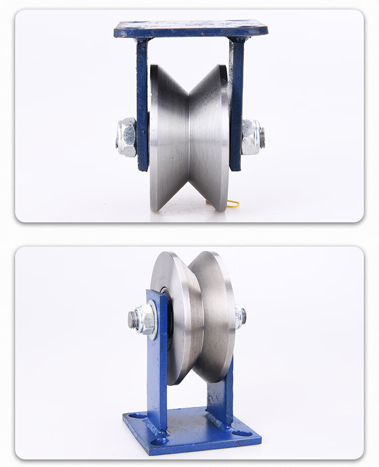 v型角铁轮角钢轮v型凹槽轮重型轨道轮铁门门轮三角轮钢轮10050v型轮带
