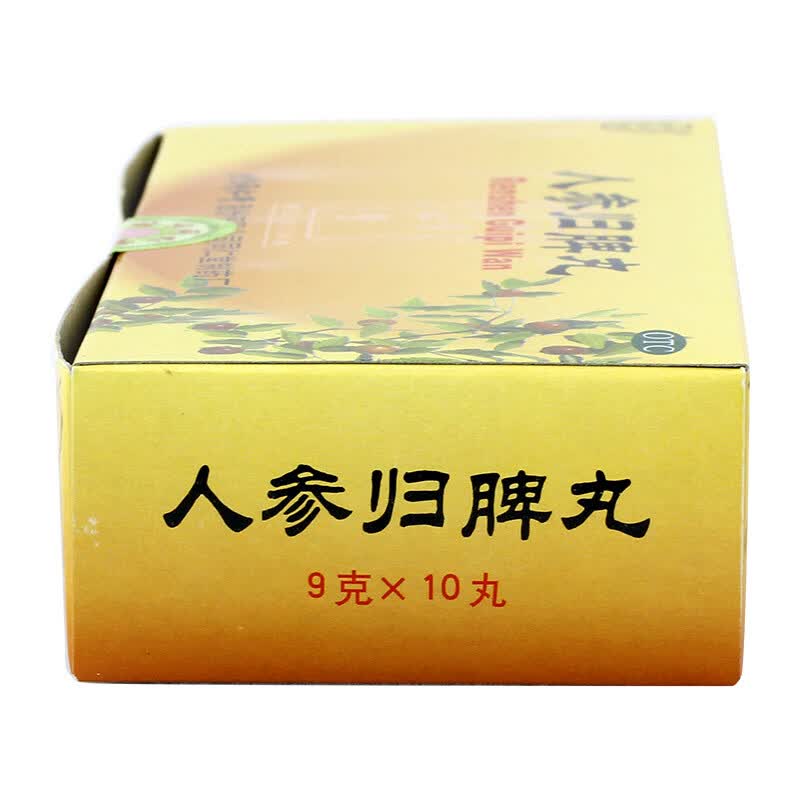 人参归脾丸 9g*10丸 益气补血 健脾养心 1盒