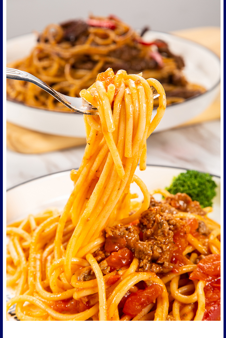 整箱4号莫利意大利面条 500g*24袋商用 意文意面拌面意粉通心粉 意文