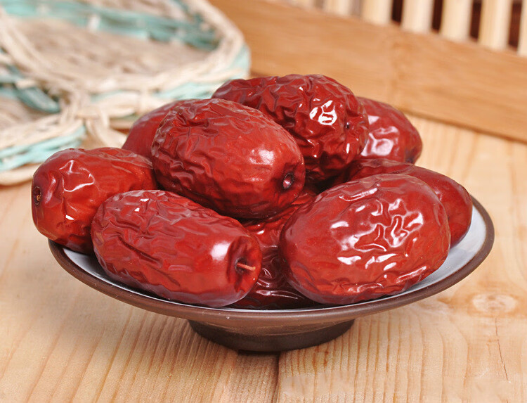 山西特产新货红枣交城骏枣1000g壶瓶枣烤枣肉厚无虫大红枣