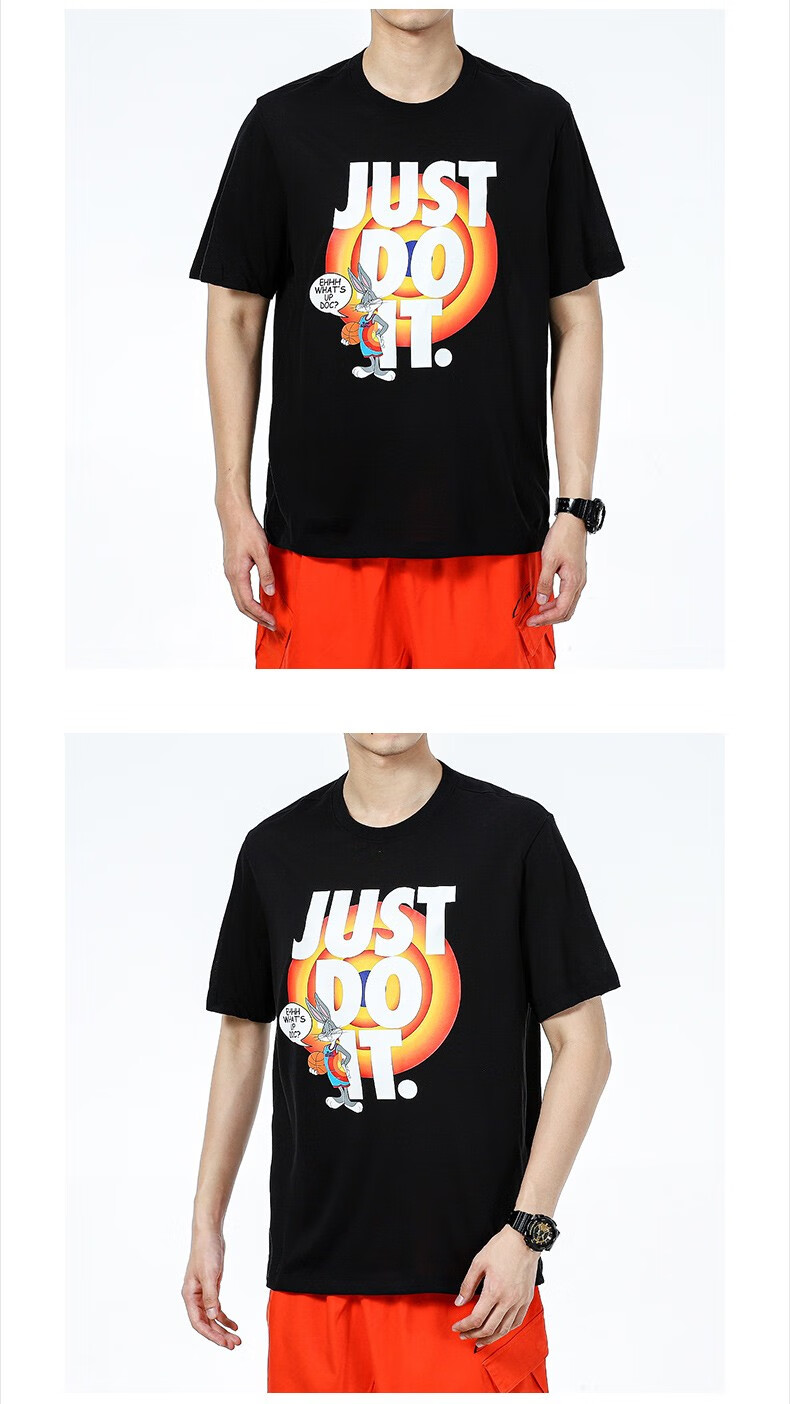 nike耐克官网旗舰男装2021秋季新款运动服透气休闲舒适兔八哥印花圆领