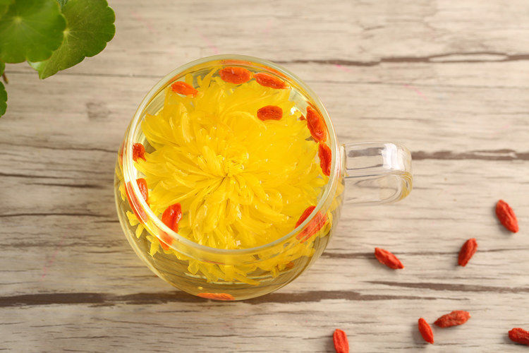 一杯大菊花枸杞茶组合茶中秋送礼 50包枸杞菊花茶【花大味浓】【图片