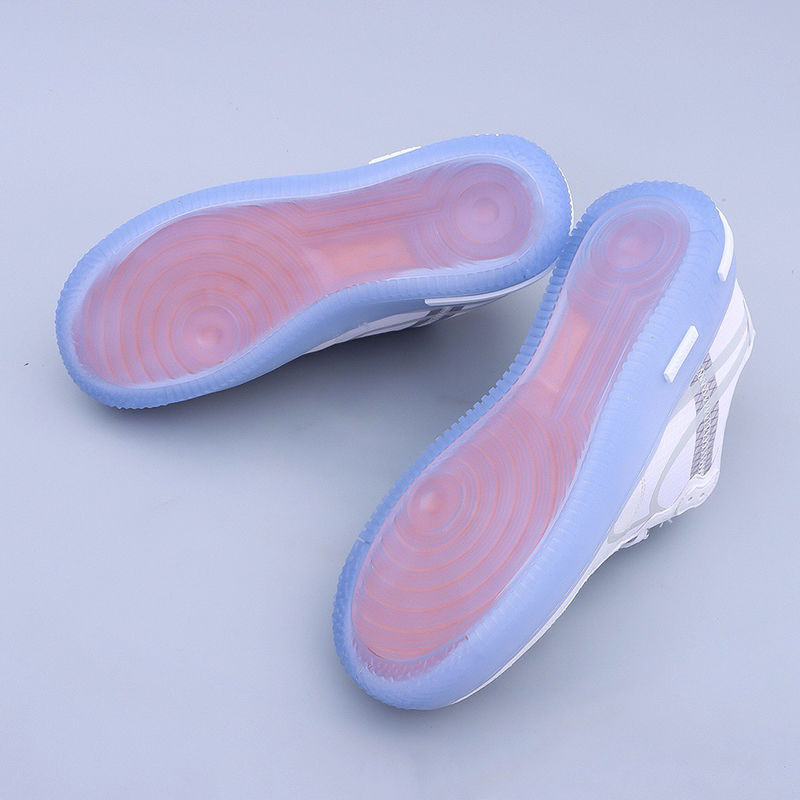 【商场同款】af1骨白冰蓝3m反光吸光大底纯白解构低气垫休闲男女运动