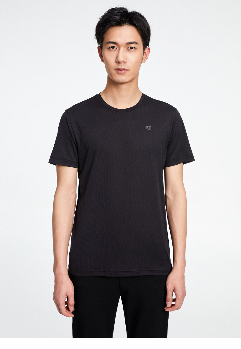 【kolon sport男士网眼透气基本款logot】kolon sport/可隆速干t恤