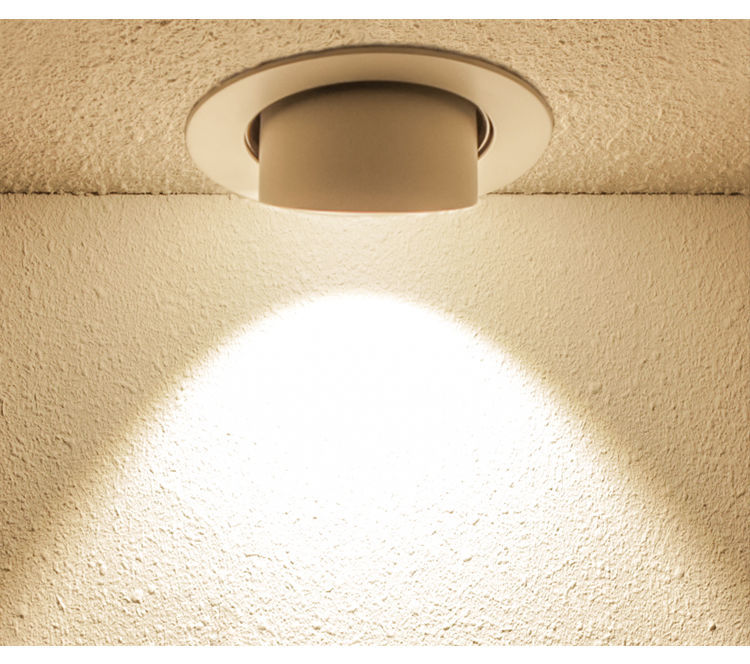 kankeirr象鼻灯射灯嵌入式天花灯三色家用客厅可调角度筒灯店铺商用