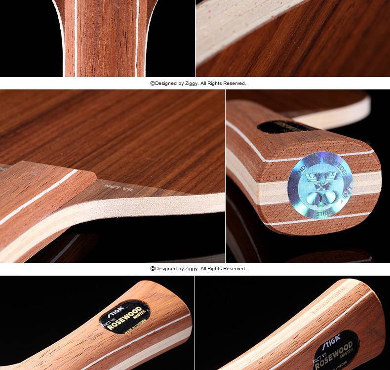 乒乓球拍底板斯蒂卡玫瑰5五玫瑰7七 玫瑰cl 玫瑰5 横拍【图片 价格