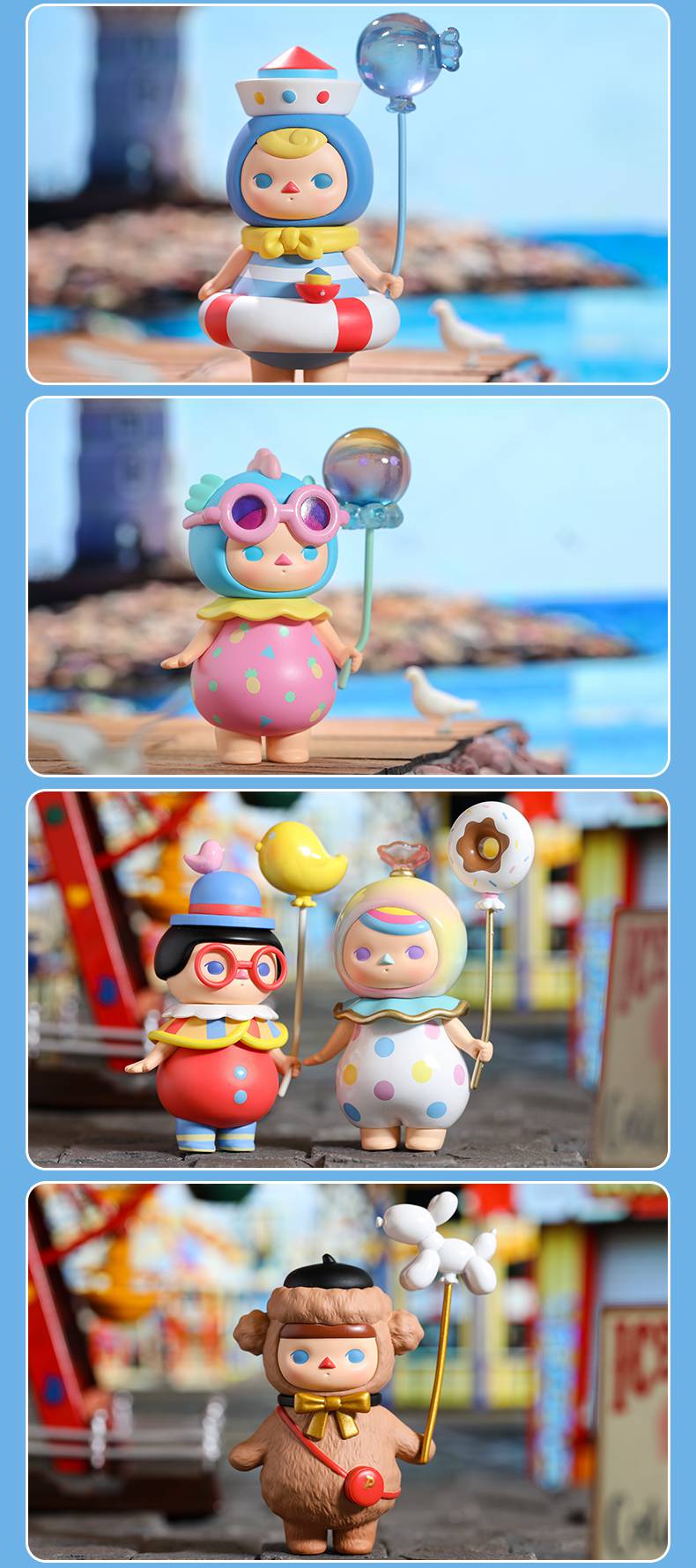 毕奇盲盒 气球宝宝系列确认款盲盒泰迪晴天娃娃小红帽 晴天娃娃