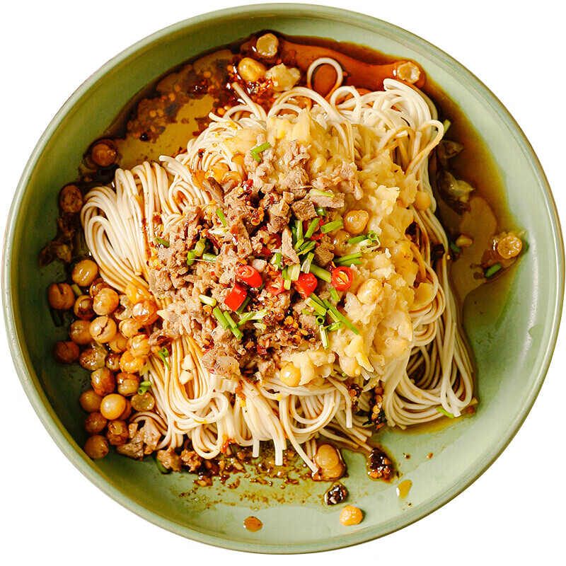 重庆特色豌杂面豌豆小面炸酱面干拌面面带调料包228g【图片 价格 品牌