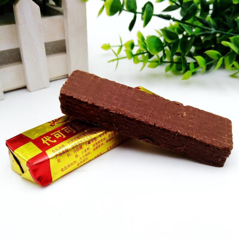 分享好物80后怀旧小零食天津环美代可可脂巧克力瓦夫威化饼干3盒