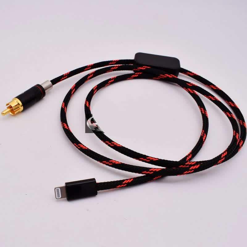 麦呦宝 iphone苹果7/8/x/xs/11/12手机转莲花连接功放同轴线光纤音频