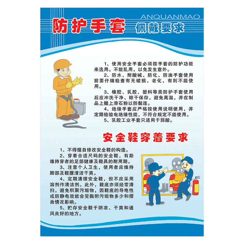 工装着装要求静电衣静电帽的穿戴标准宣传画挂图墙贴画ndh ndh15 安全