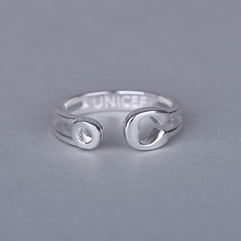 联合国儿童基金会戒指儿童基金会戒指联合国基金会戒指定制纯银戒指