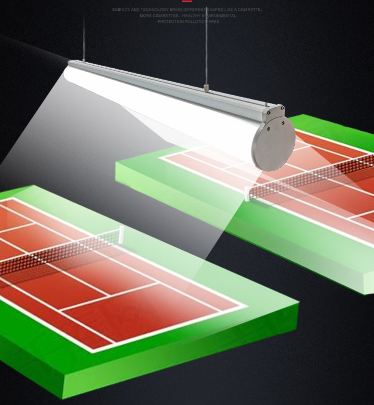 led羽毛球馆专用灯防眩目无影乒乓球室灯健身房体育馆照明灯150w