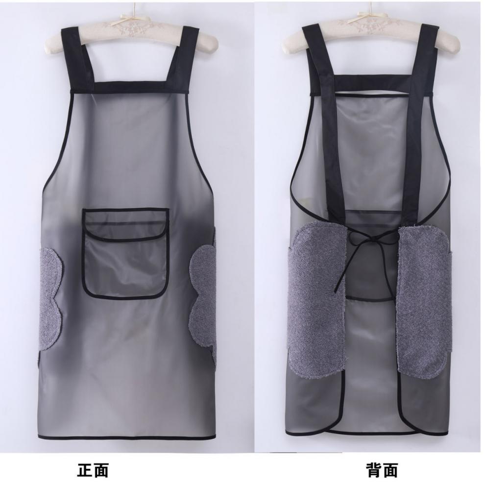 【开学好礼】防水围裙 新款防油厨房家用做饭透明围腰工作服游泳馆